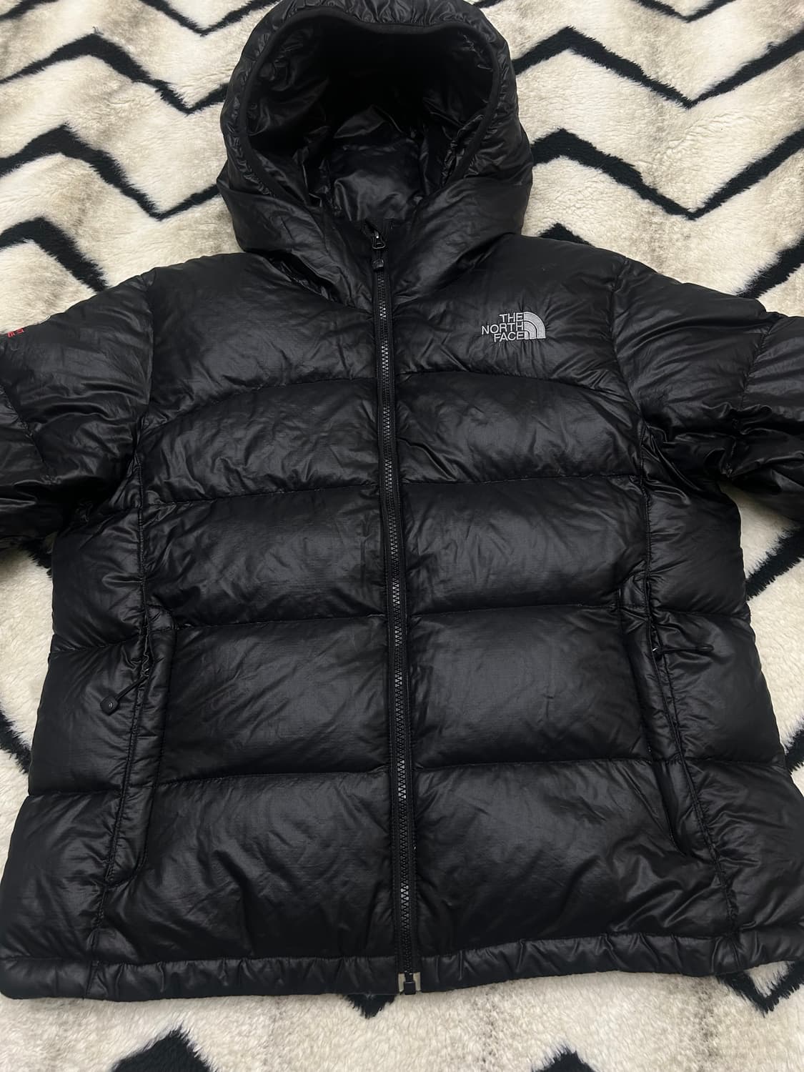 [공용]노스페이스 아콘카구아 써밋시리즈 후드패딩/블랙 상품이미지3