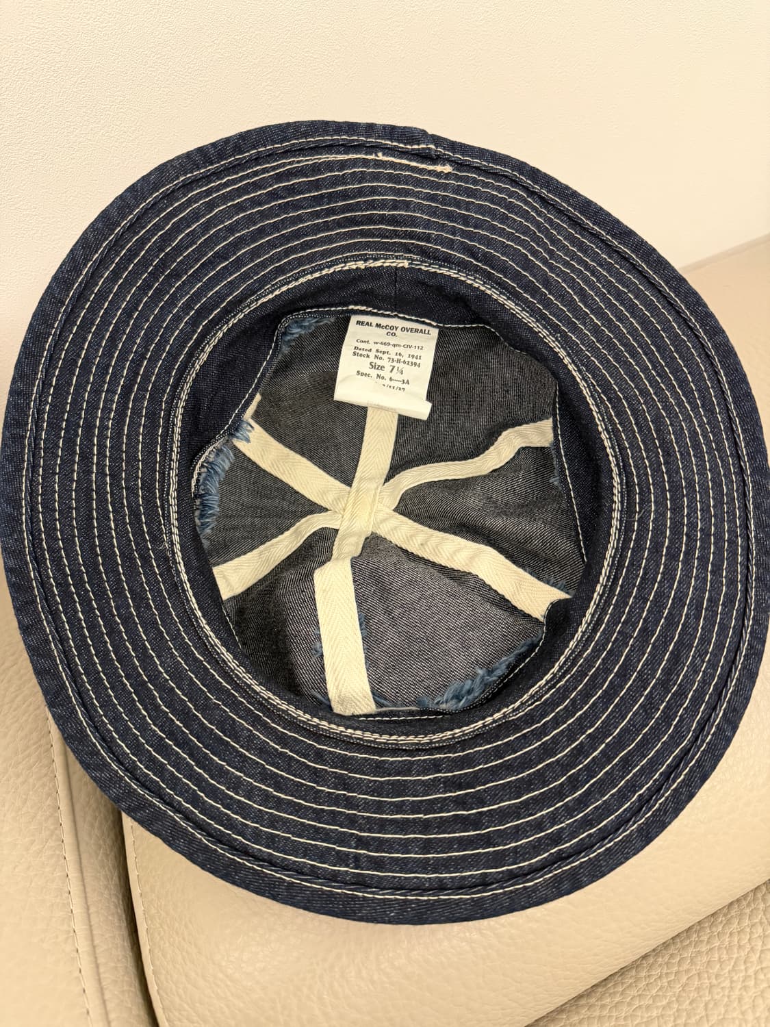 리얼맥코이 데님 아미 햇 상품이미지2