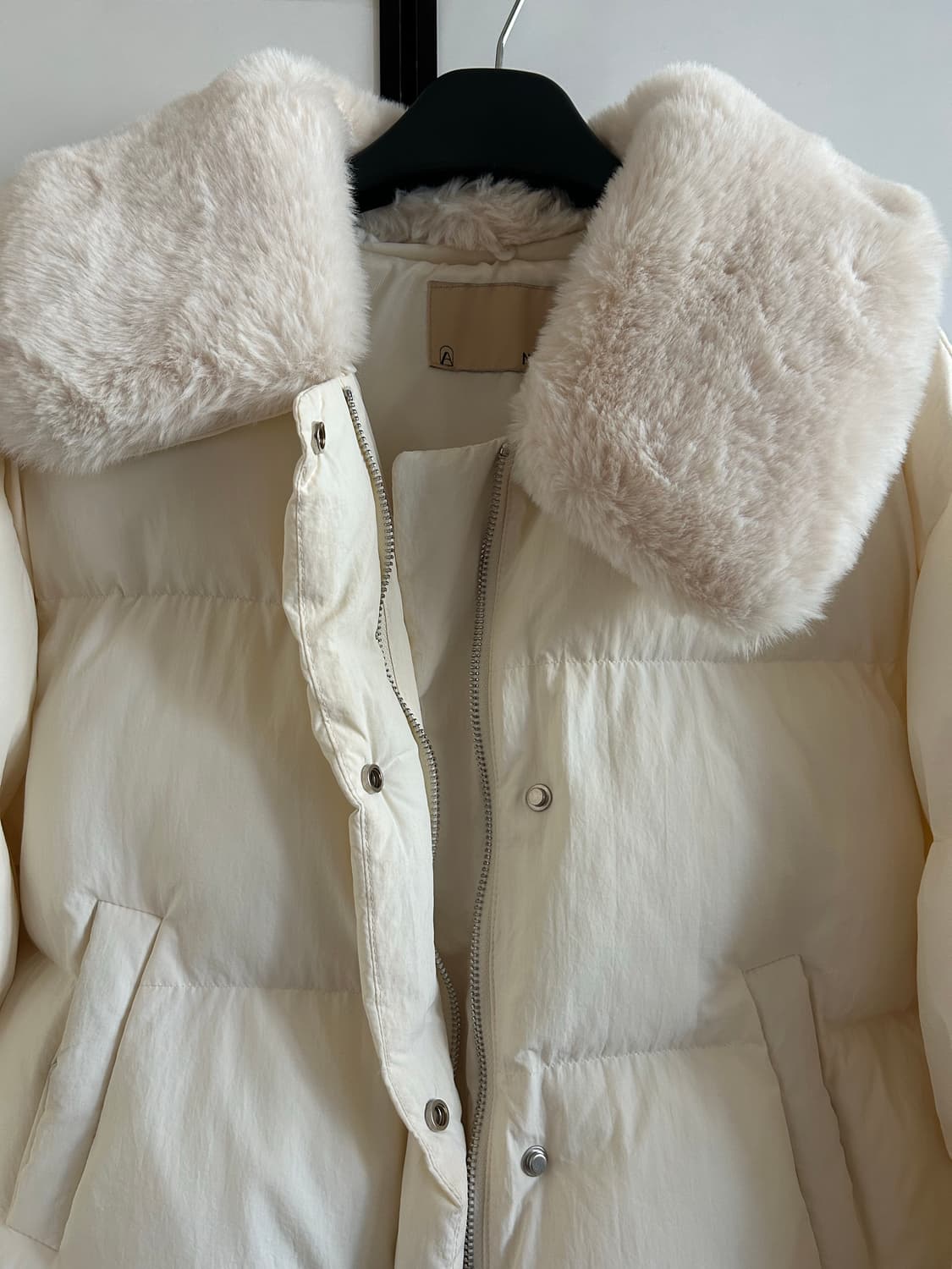 아틀리에 나인 크롭 퍼 카라 푸딩 패딩 상품이미지2