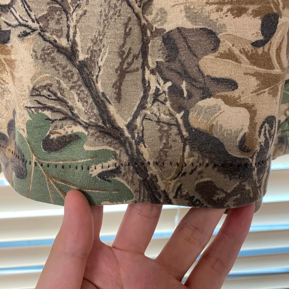 80s 빈티지 리얼트리 카모 롱슬리브 긴팔 티셔츠 USA Made L 상품이미지6