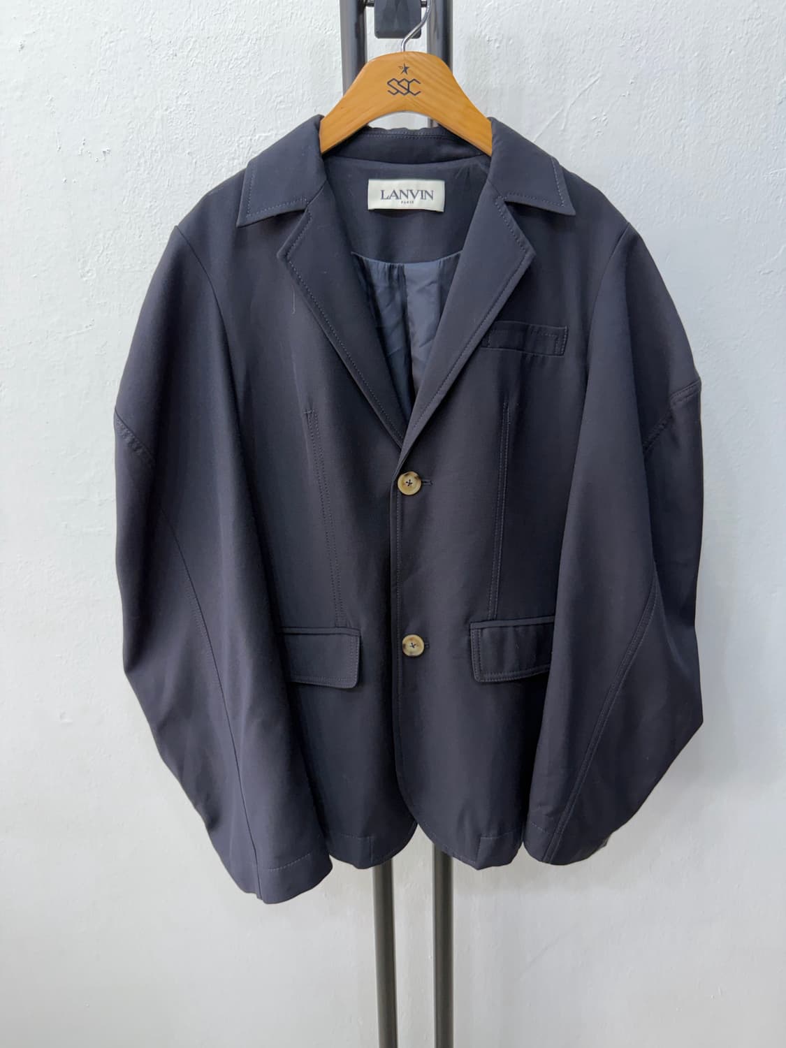 정품) LANVIN 랑방 네이비 여성 자켓 66 상품이미지1