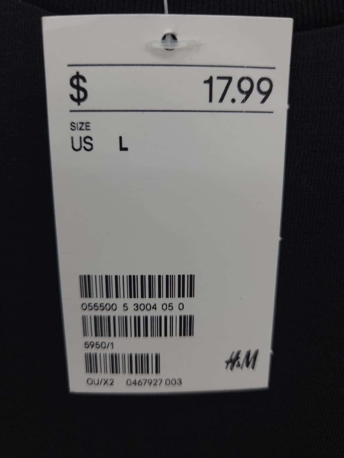 L [새상품]H&M X 저스틴비버 투어 반팔 티셔츠 블랙 상품이미지5