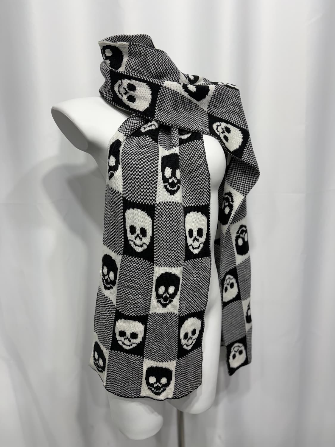 🎸스컬 패턴 머플러🎸 상품이미지4