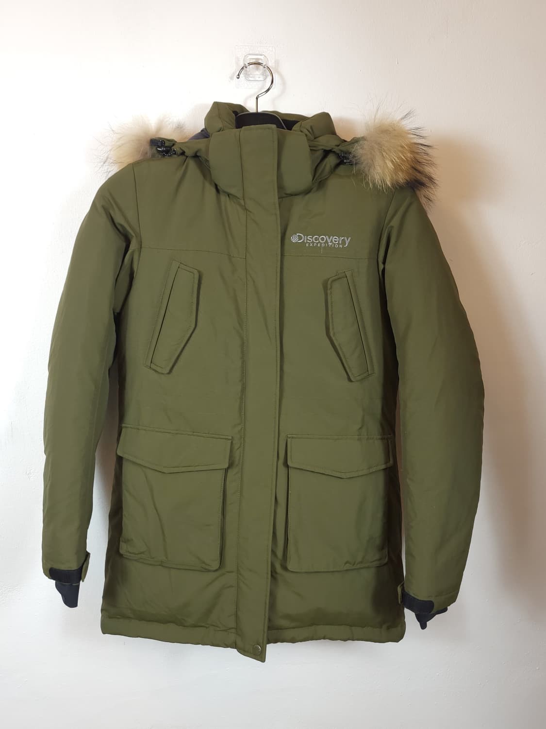 디스커버리 매장정품 다운패딩 카키 90 S 새제품급 상품이미지1