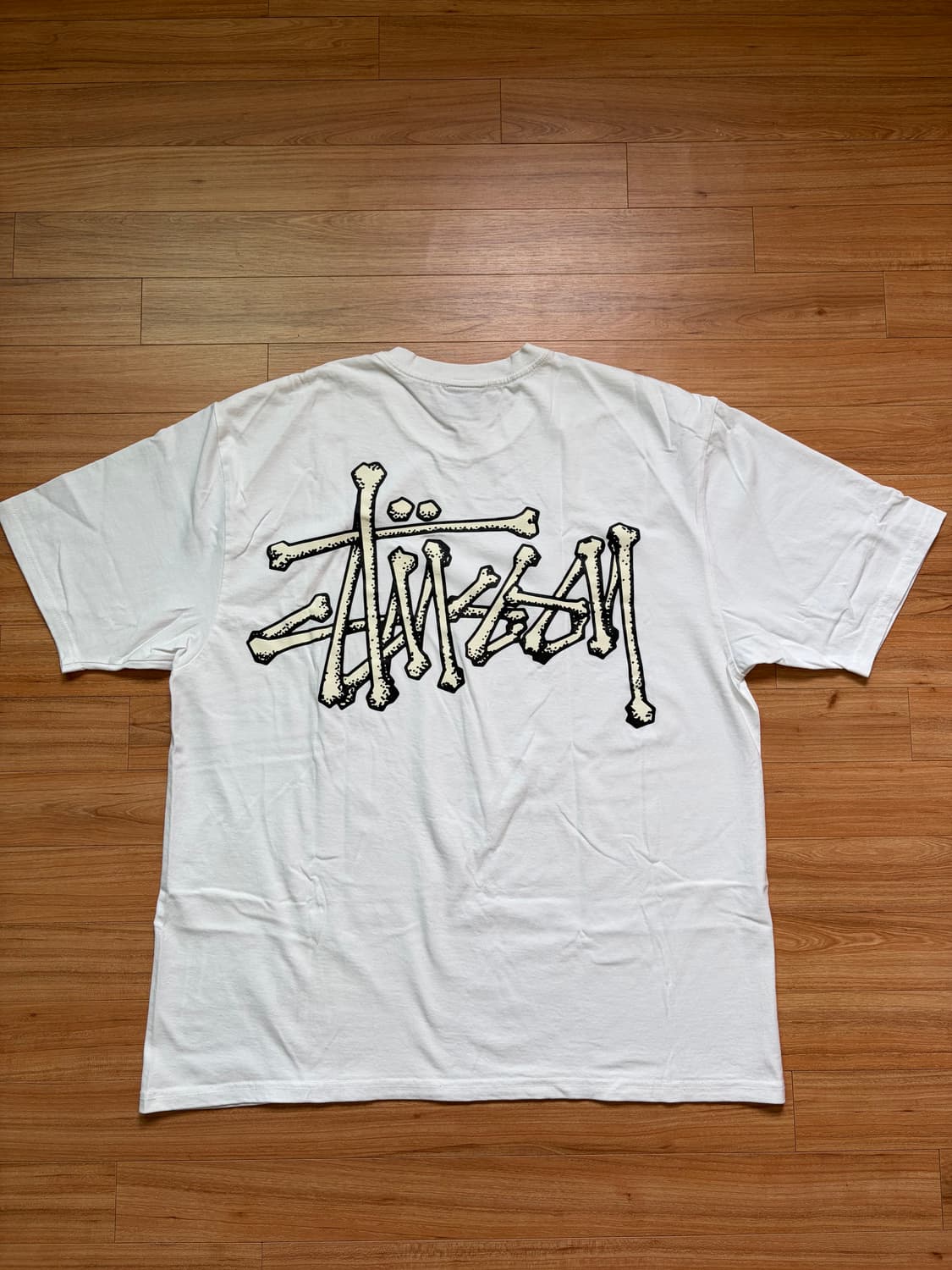 [XL] 스투시 본즈 스탁 티셔츠 화이트 상품이미지2