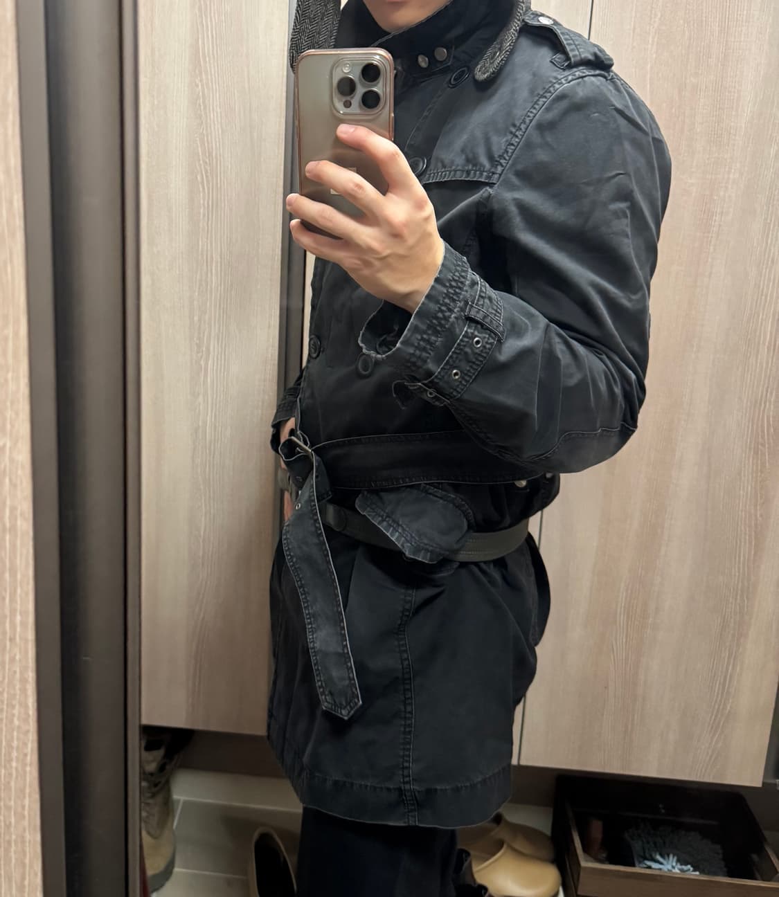 디젤 데님 밀리터리 트렌치코트 L 상품이미지1