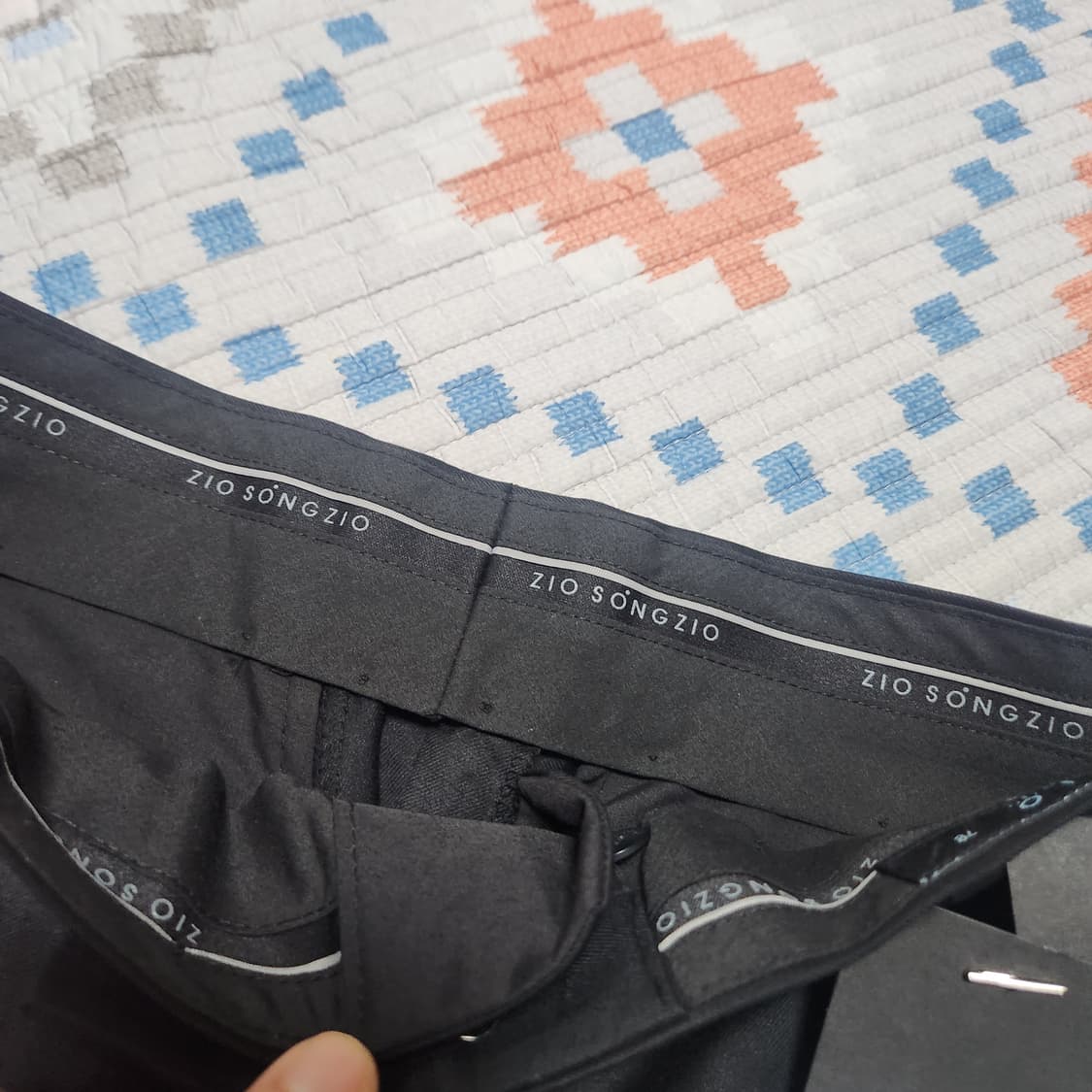 (새상품)지오송지오 남성 정장 바지 블랙 78 새상품 상품이미지3