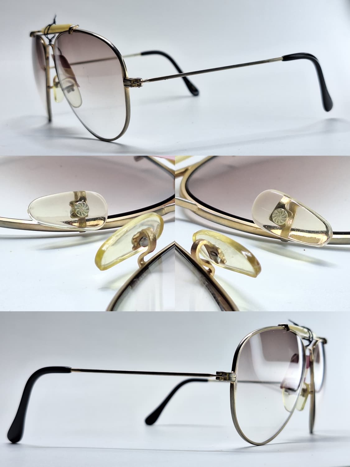 80s 일본제 빈티지 데드스톡 미사용/N-106 선글라스 투브릿지 파일럿 상품이미지7