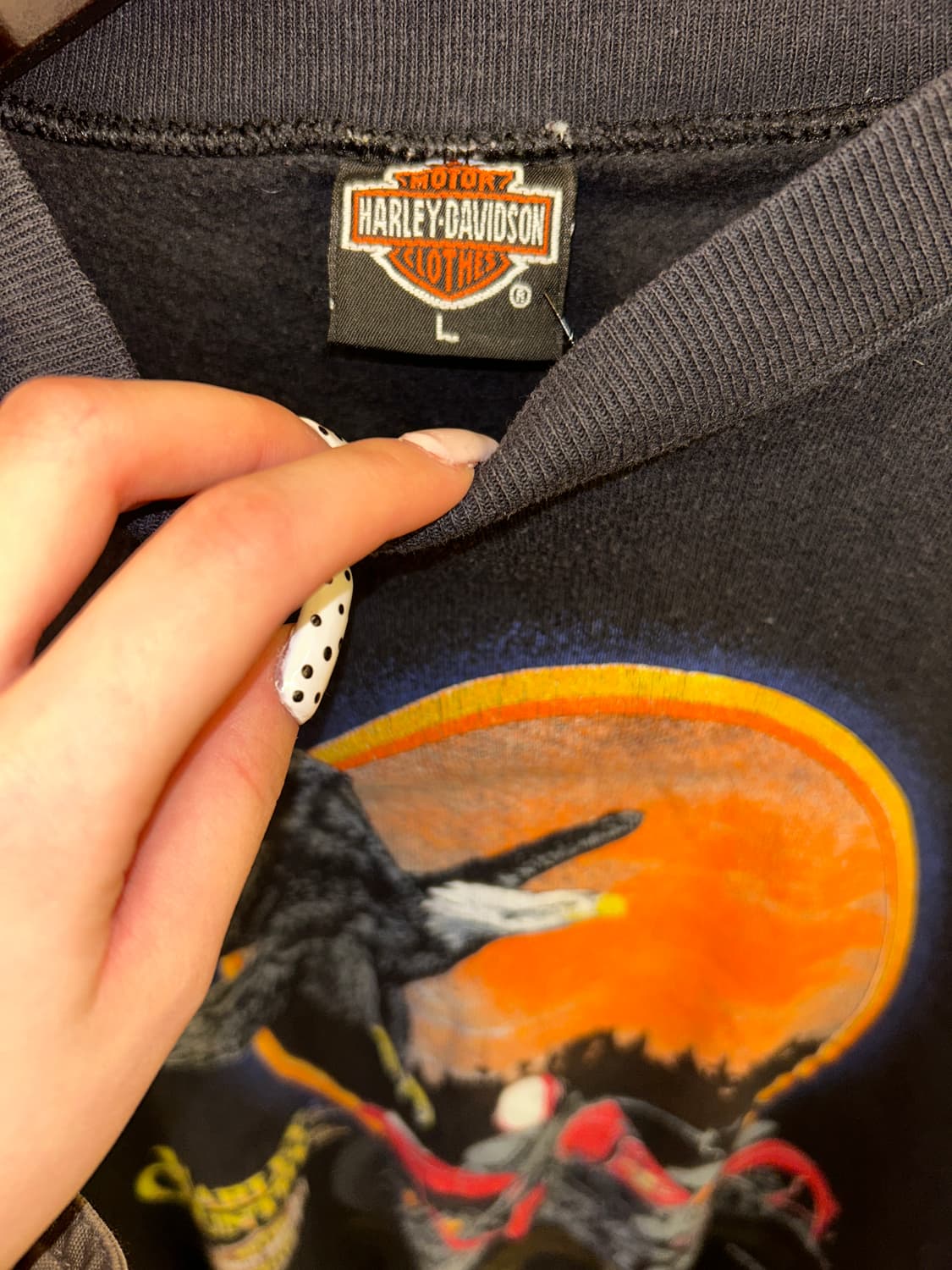 Harley Davidson 이글 프린팅 맨투맨 상품이미지2