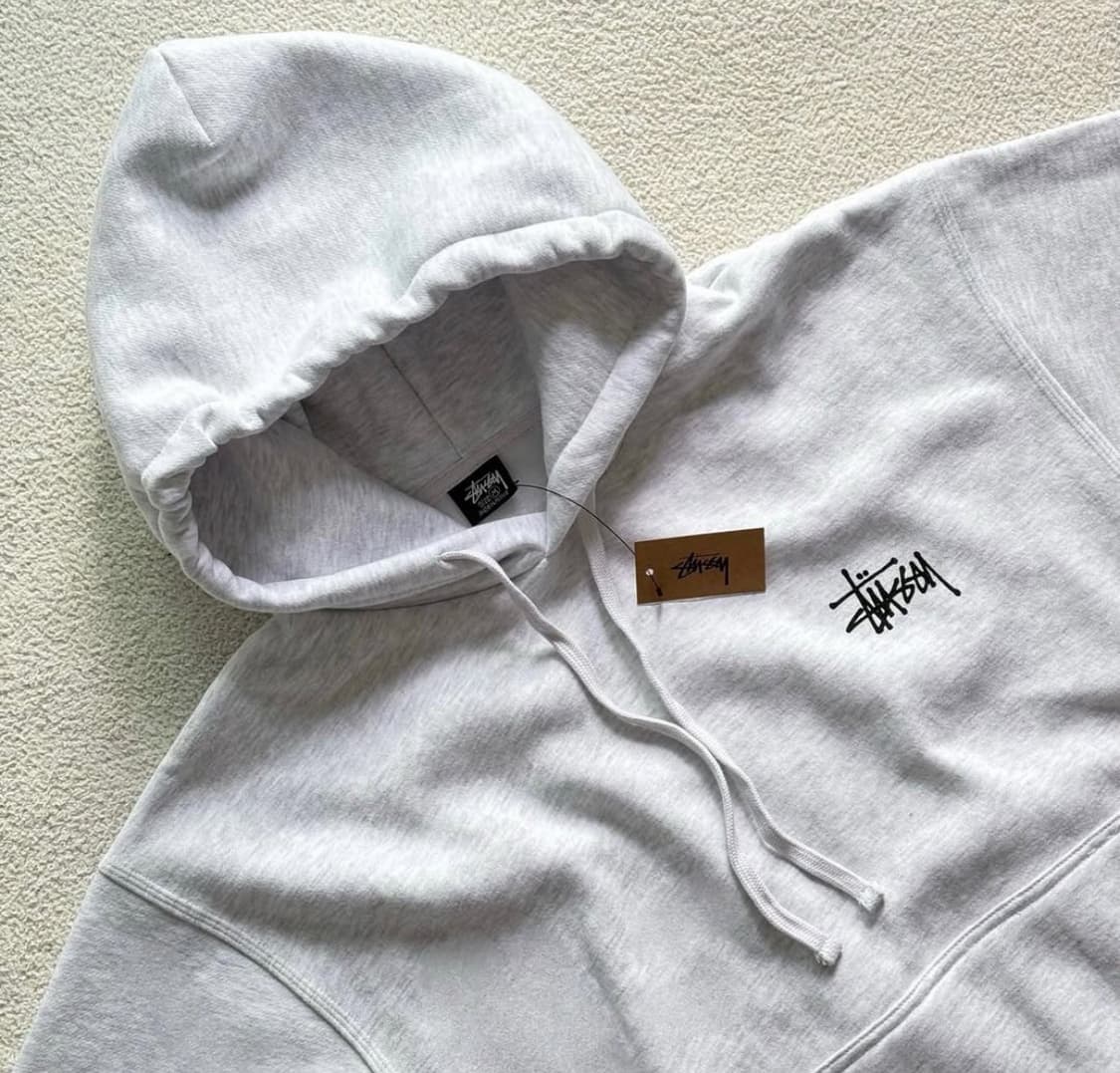 [새상품] 스투시 베이직 후드티(화이트/블랙) 상품이미지3
