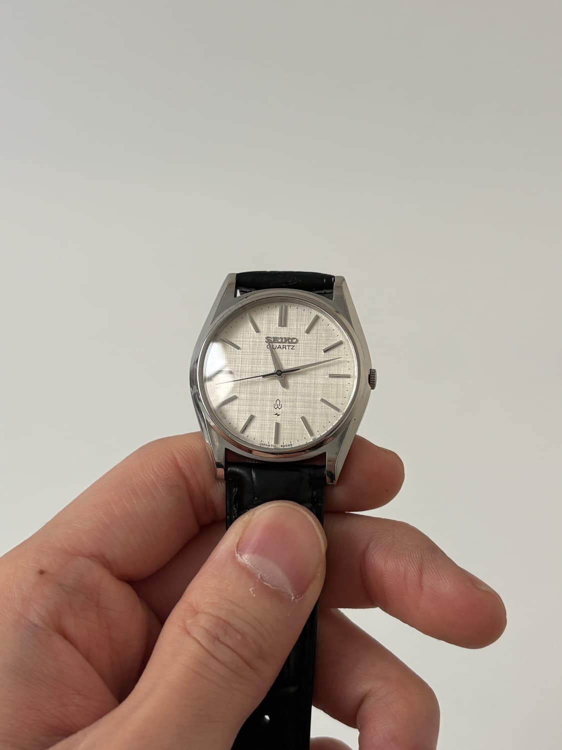 1980s Linen Dial Silver Quartz 상품이미지4