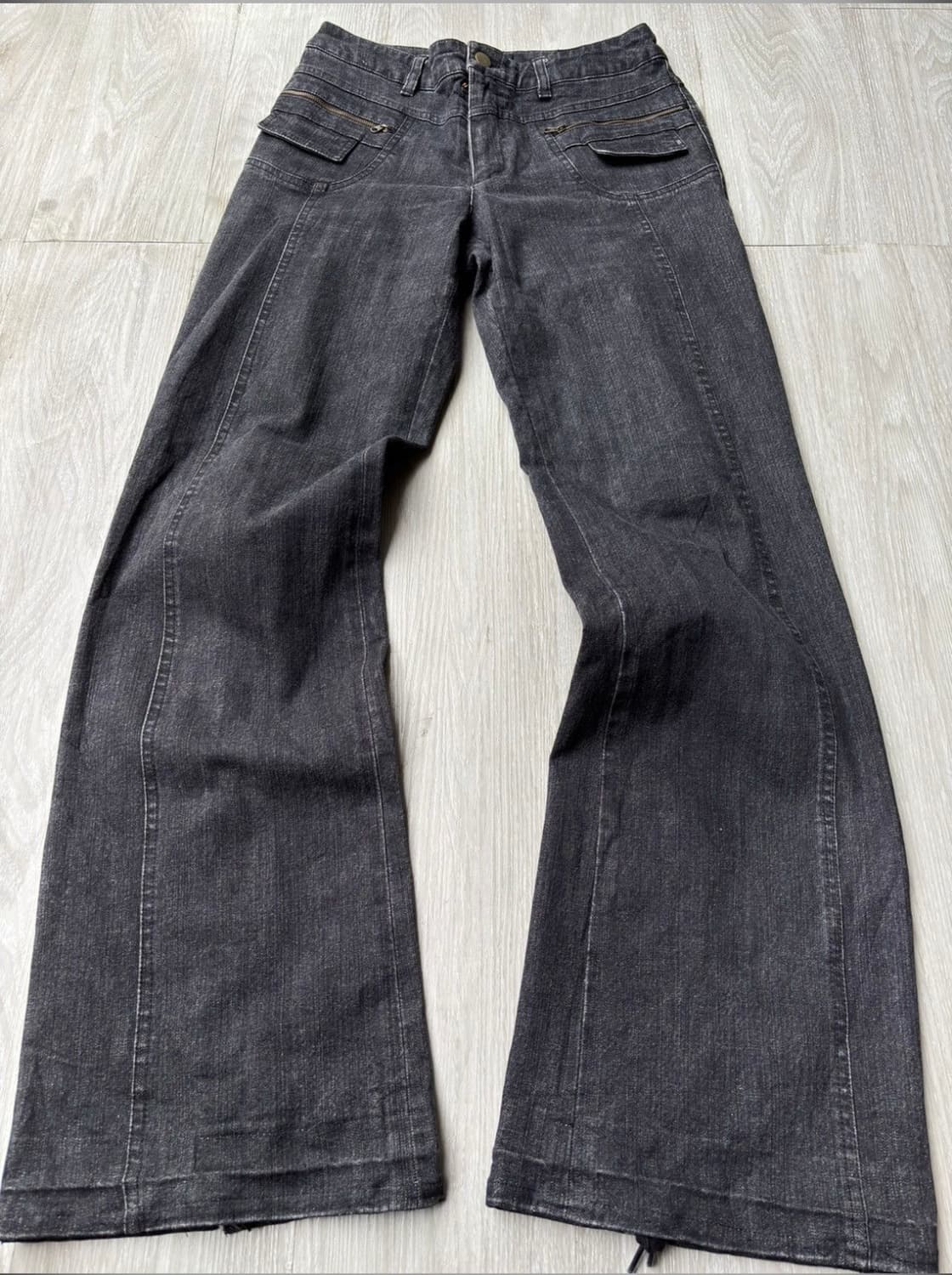 green eye 레이스업 플레어 팬츠 상품이미지2