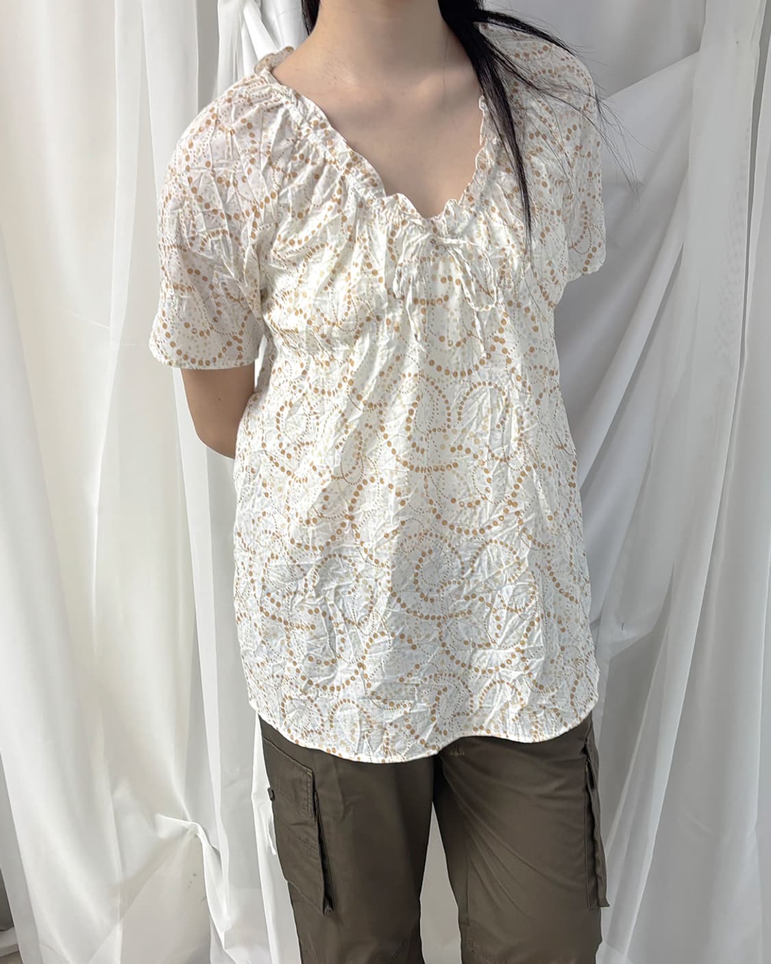 aoi mori japanese girlish summer blouse 상품이미지1
