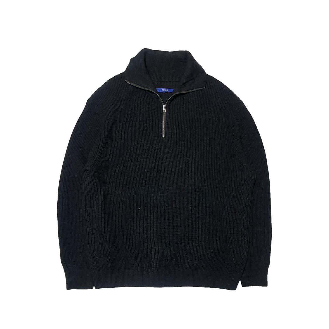 시리즈 하프집업 니트 블랙 상품이미지1