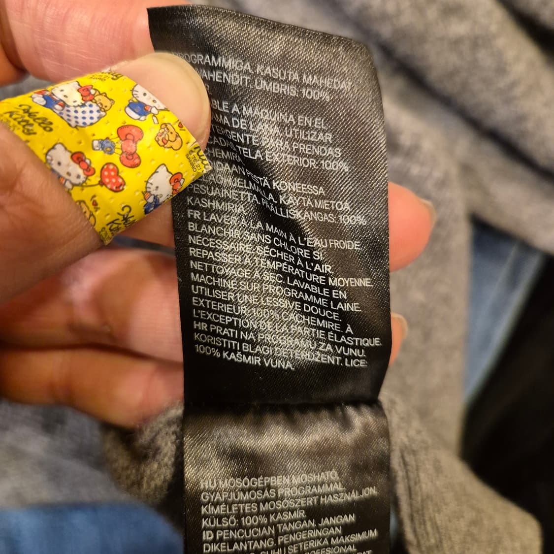 L. H&M 그레이 캐시미어 니트 상품이미지5