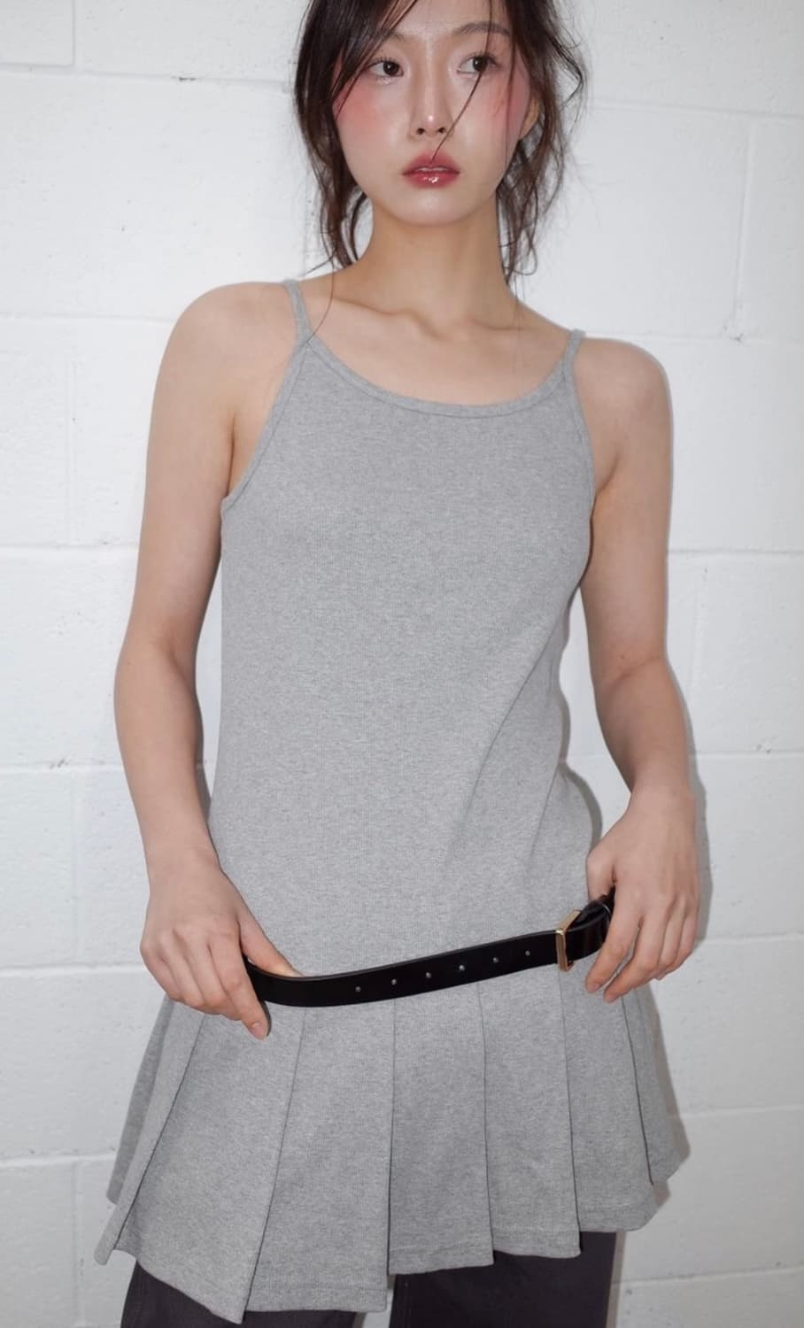 온스카 원피스 onska PLEATS MINI ONE-PIECE 상품이미지1