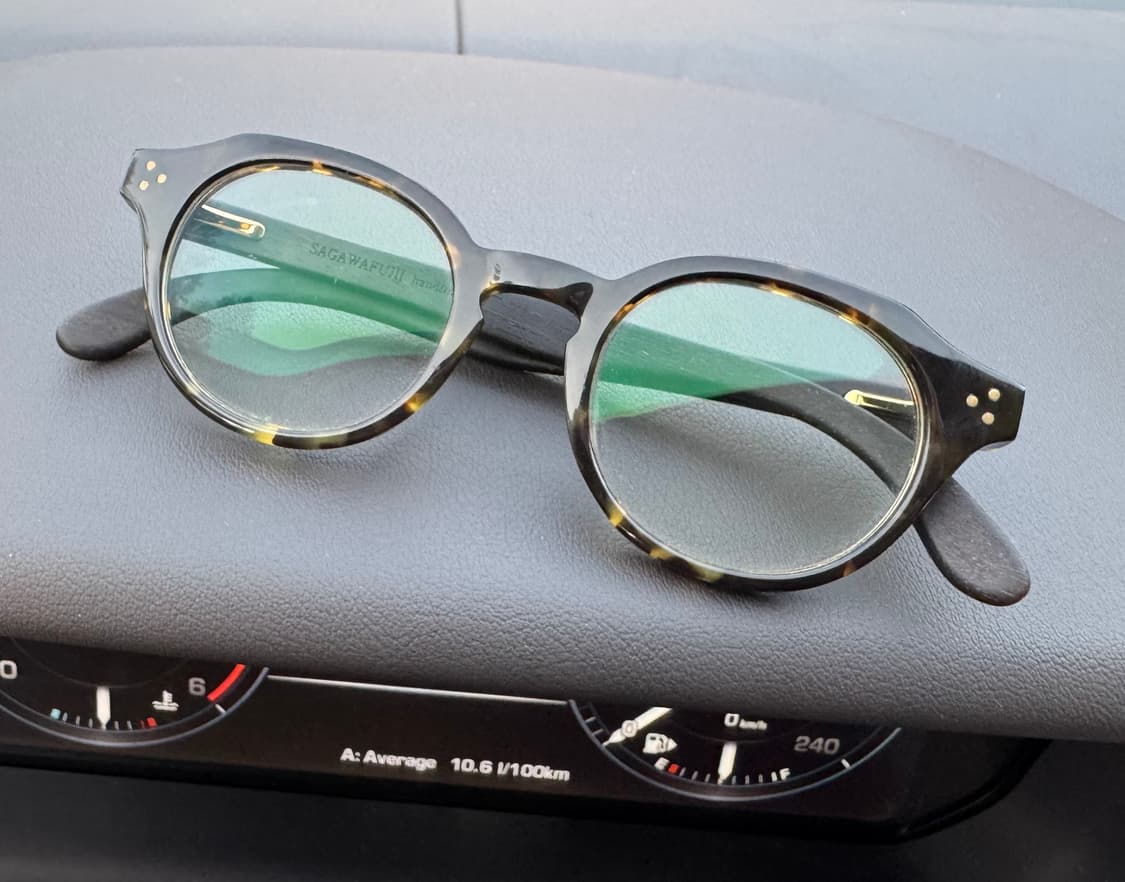 사가와후지이 테논 안경 (톨토이즈 컬러 + 우드) 상품이미지7