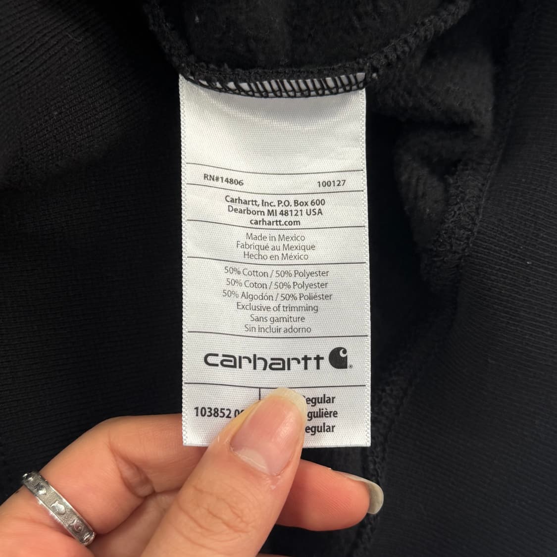 Carhartt 칼하트 포켓 블랙 맨투맨  상품이미지6
