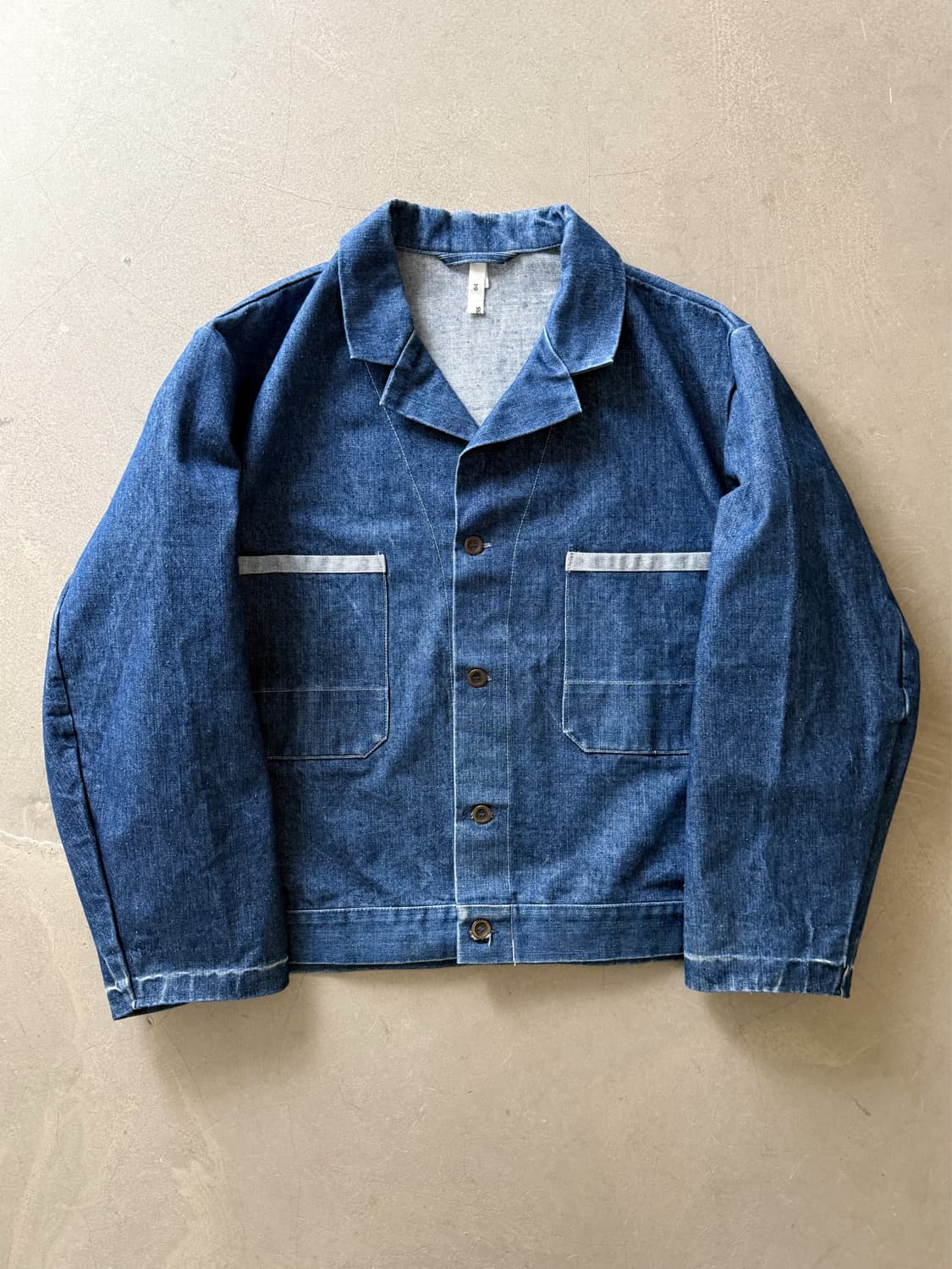 90s Kombi Dress French Work Denim Jacket 상품이미지6