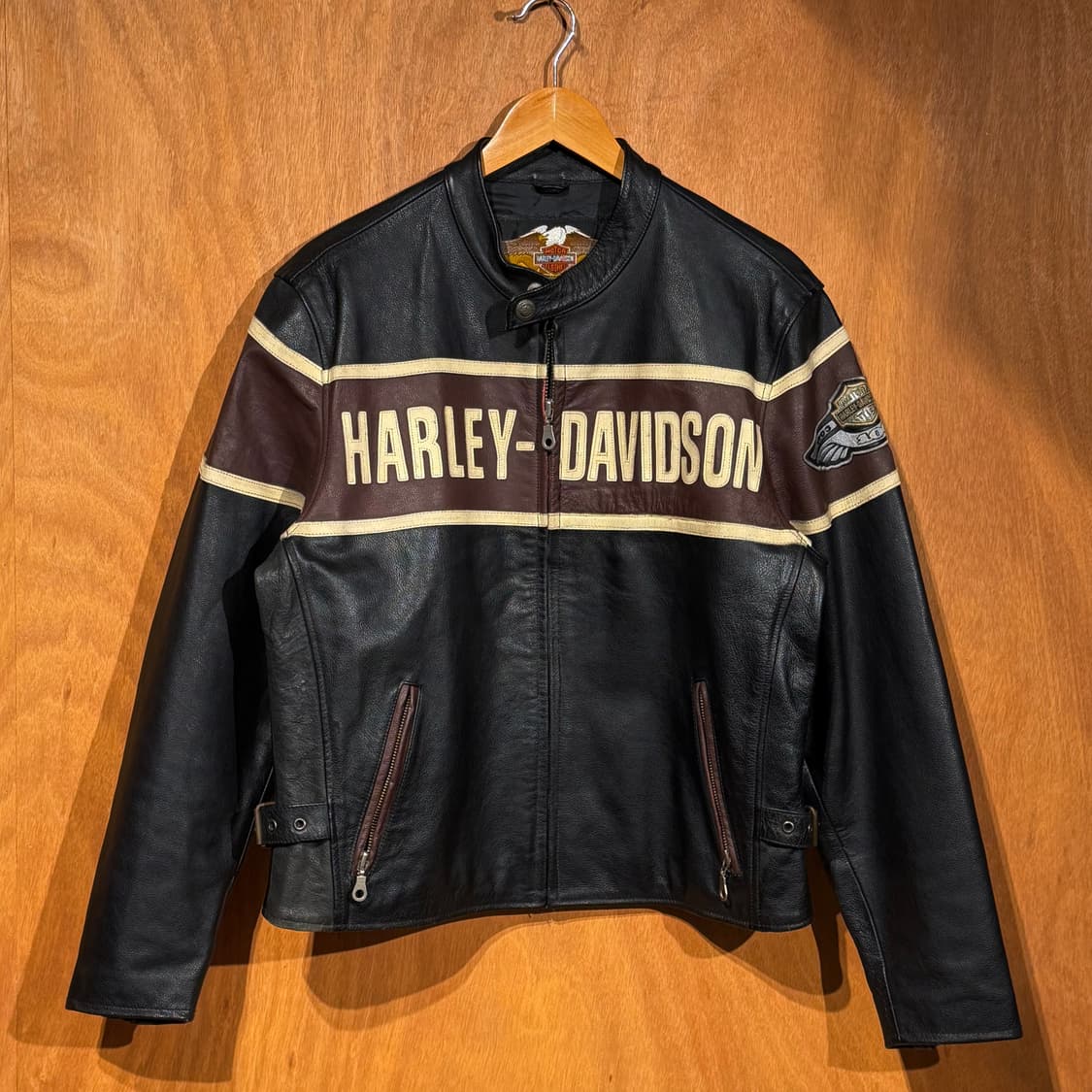 할리데이비슨 카우 레더 자켓 L 소가죽 상품이미지1