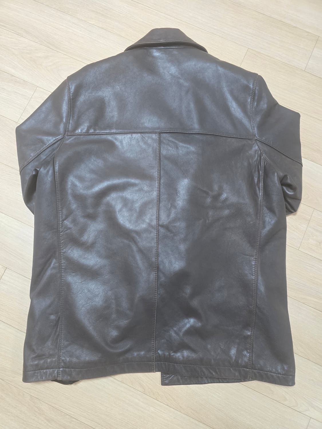 빈티지 다크브라운 양가죽 카코트 L 씬슐레이트 탈착 안감 상품이미지9