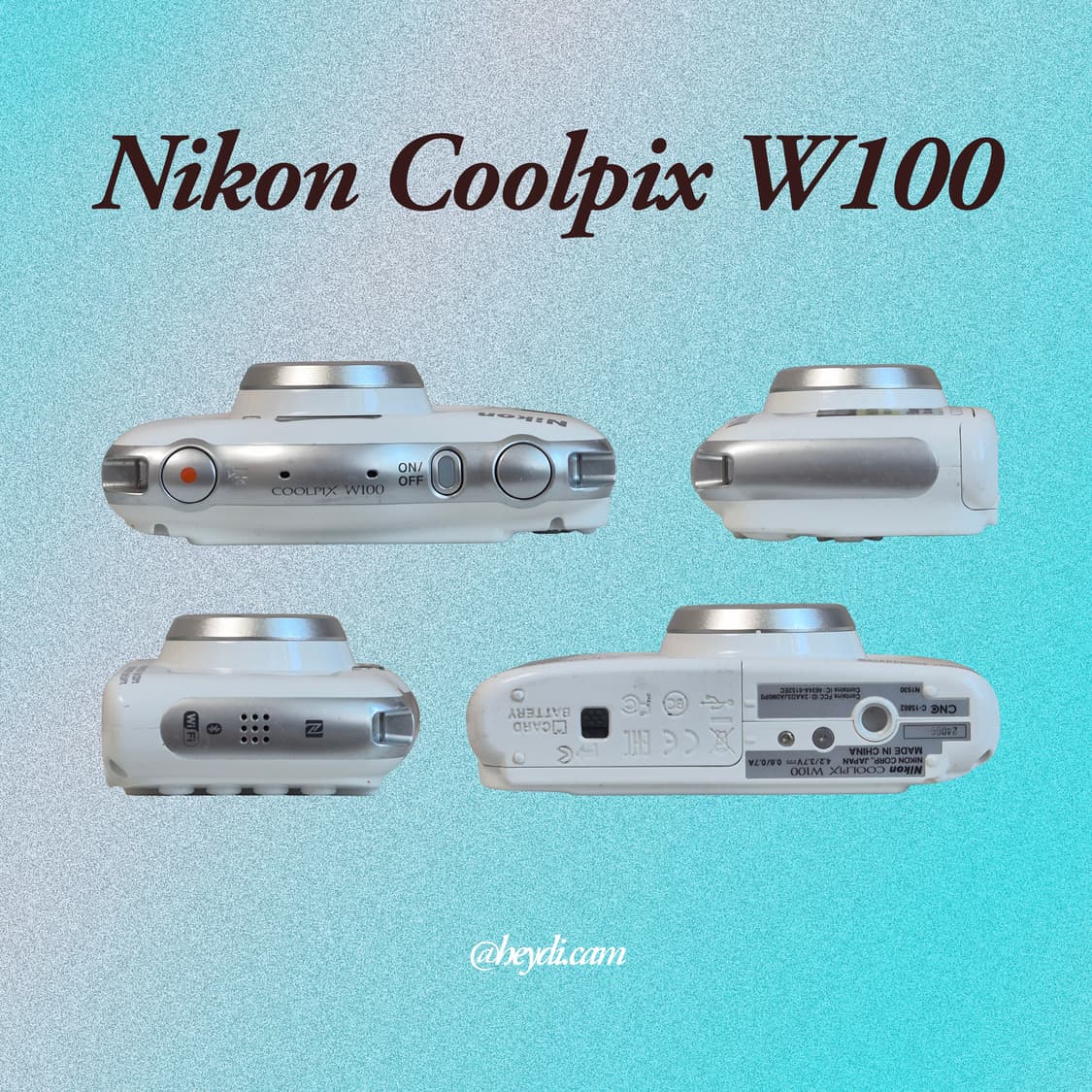 (찰스엔터) 니콘 쿨픽스 Nikon COOLPIX W100 화이트 상품이미지3
