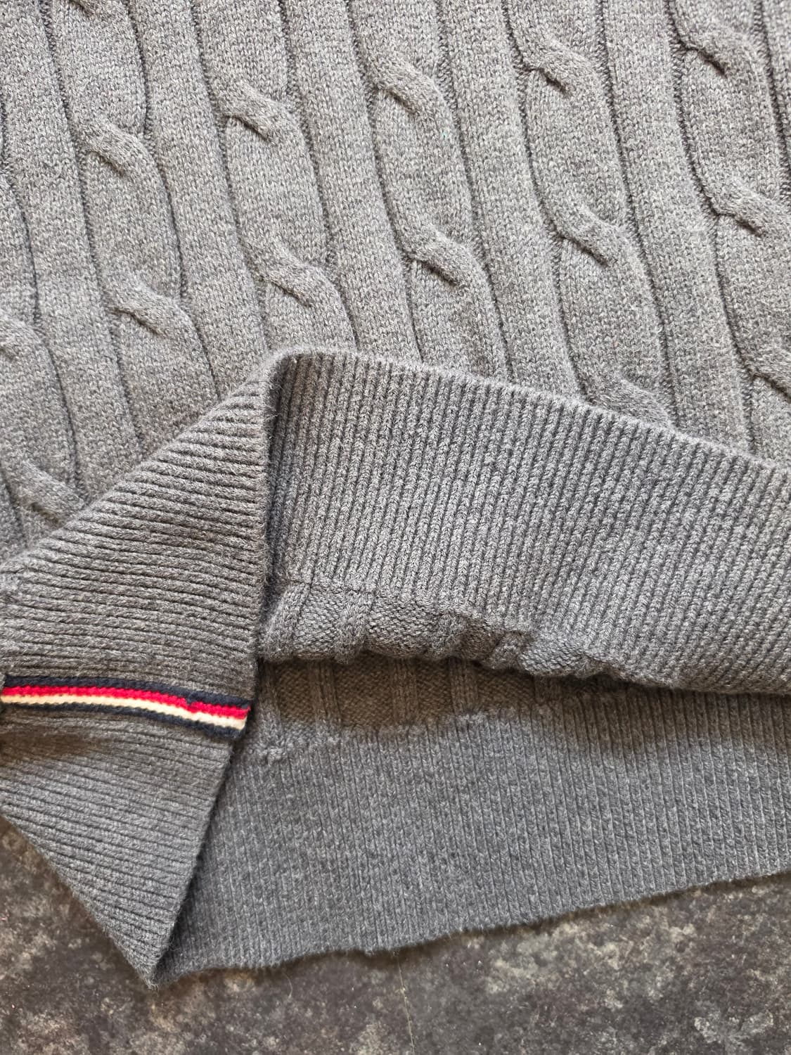 #타미힐피거 #남여공용 크루넥 케이블 니트 스웨터 - S 상품이미지7