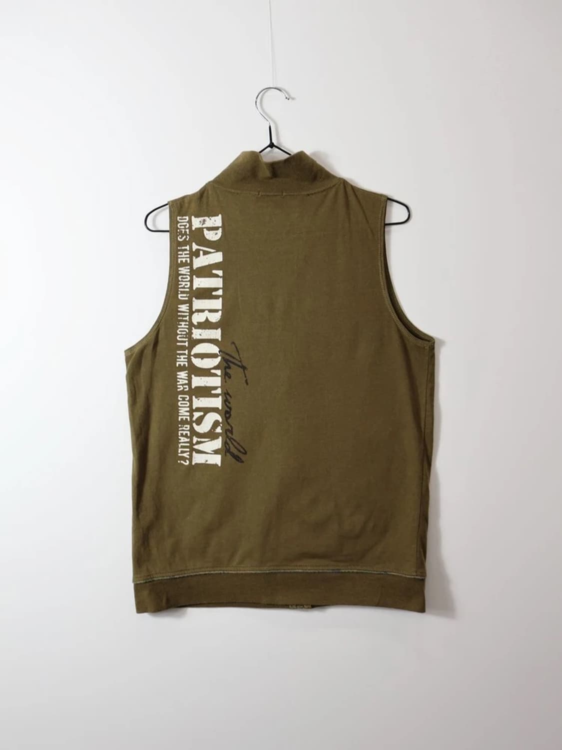 00's Y2K Military Graphic Zip-Up Vest 상품이미지5