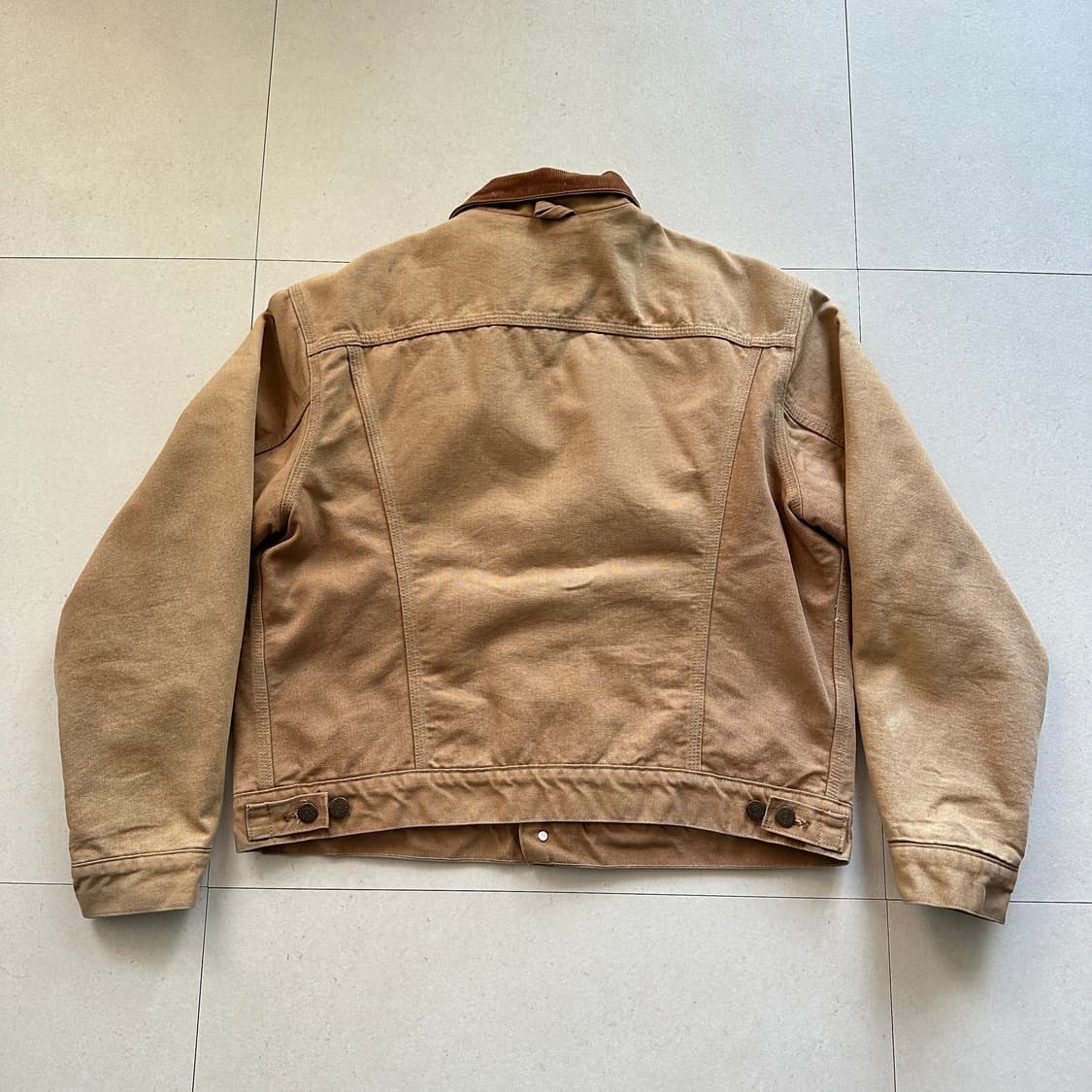 90s 칼하트 6BWJP 디트로이트 트러커 자켓 MADE IN USA  상품이미지7