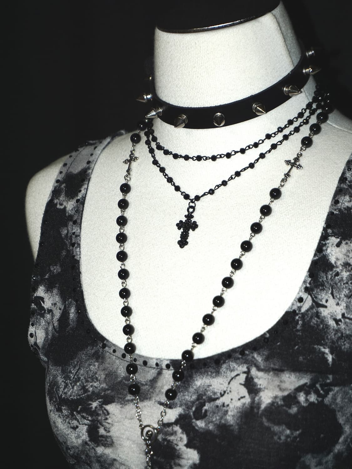 (azul) rhinestone flower sleeveless  상품이미지4