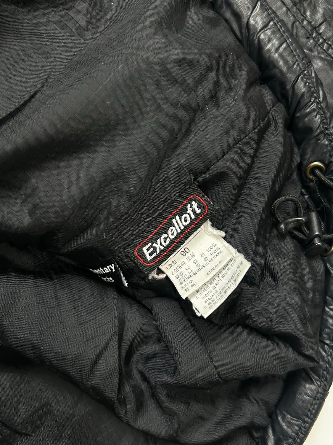 노스페이스 블랙 유광 경량패딩 자켓 90 상품이미지6