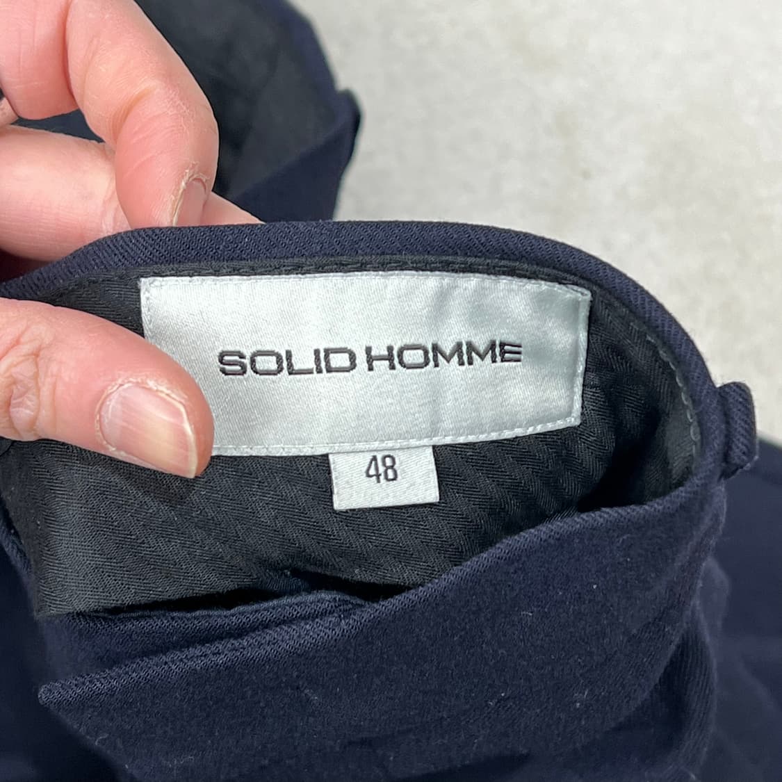 솔리드옴므 울 슬랙스 s08919 상품이미지5