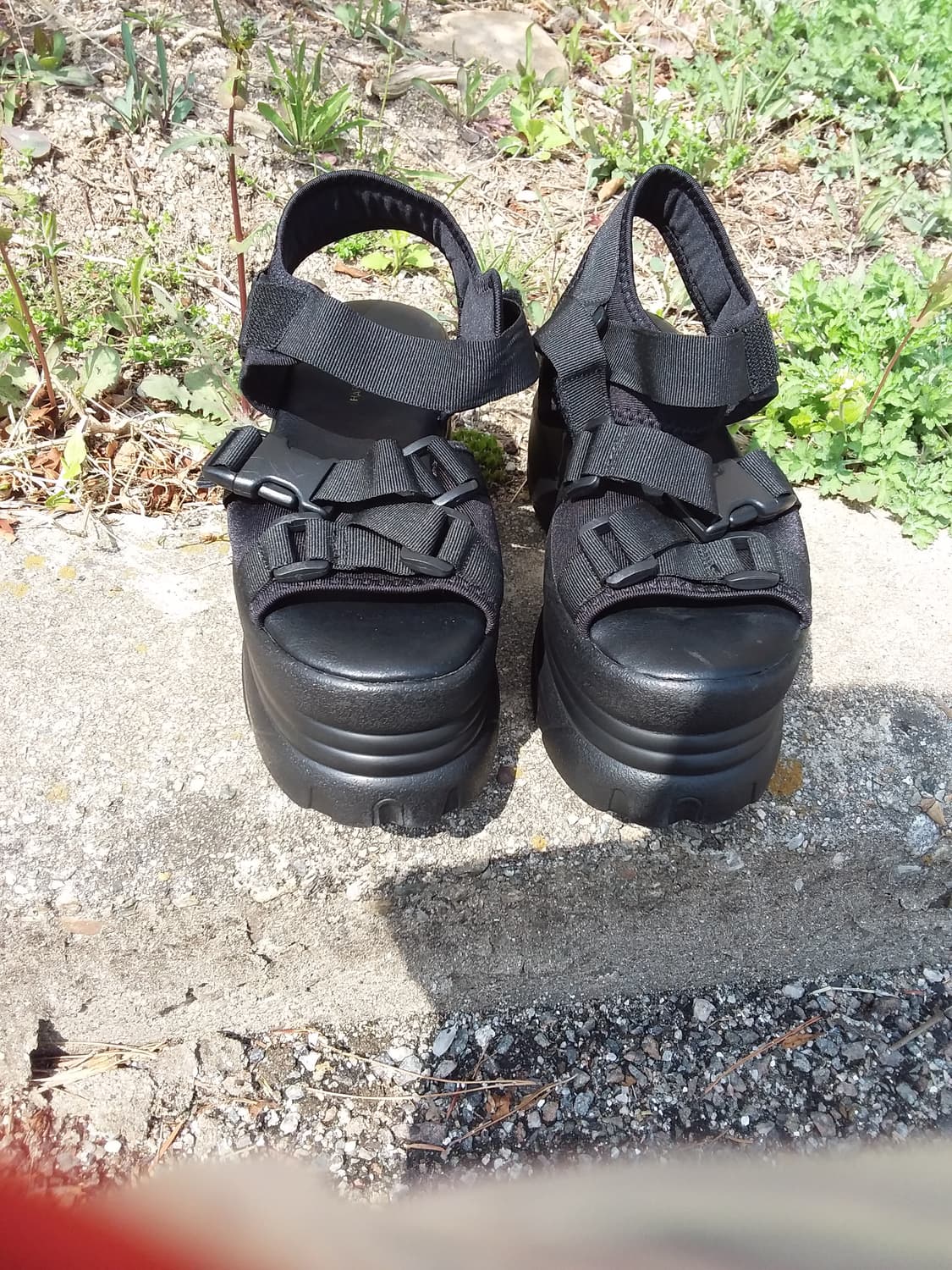 블랙 플랫폼 샌들 250 상품이미지2