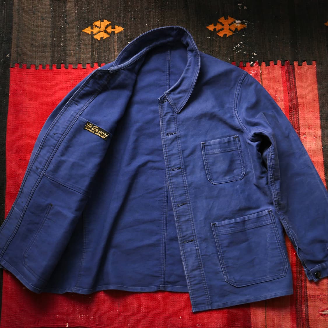  1950s ‘LE FAVORI’ French Blue Moleskin 상품이미지8