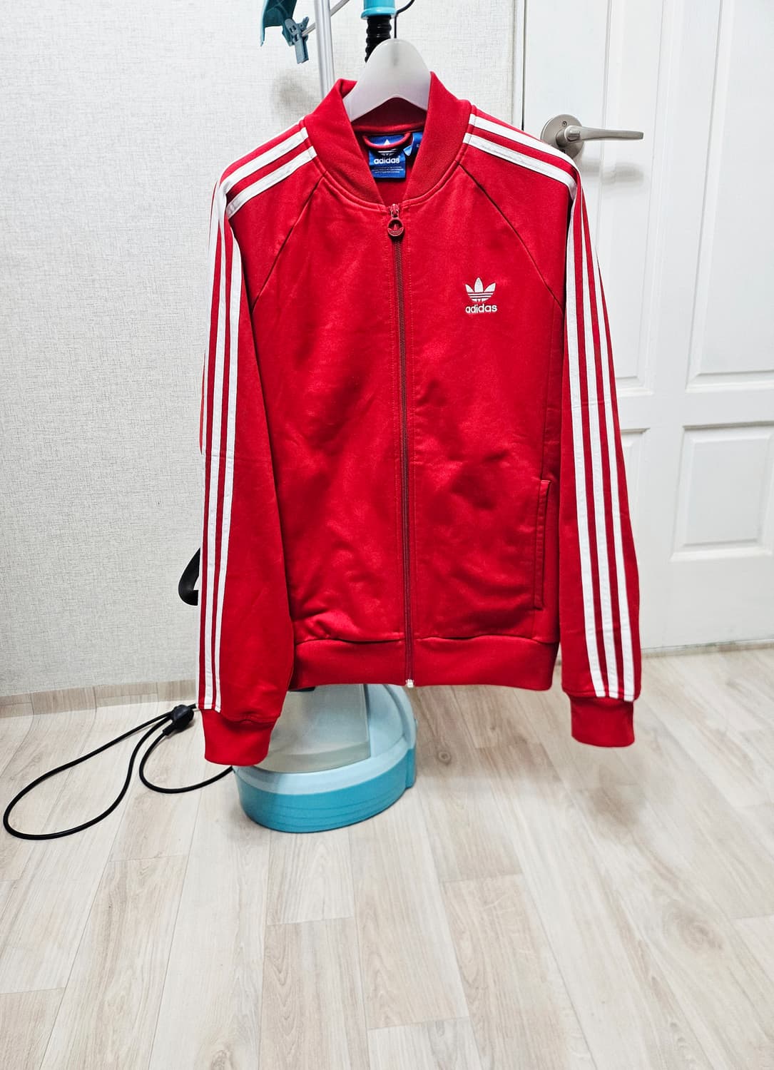 (100)L ☆초희귀☆ 아디다스 오리지널 슈퍼스타 [빨흰] 트랙탑져지 상품이미지1