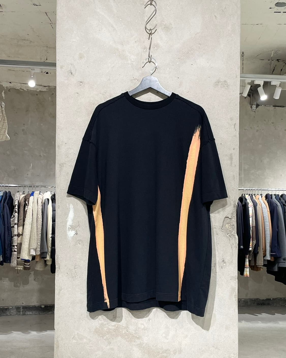 라프 시몬스 17S/S 블랙 벌처스 오버 하프티 상품이미지1