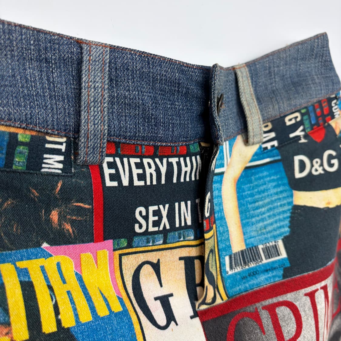 돌체앤가바나 매거진 패턴 스커트 치마 상품이미지5