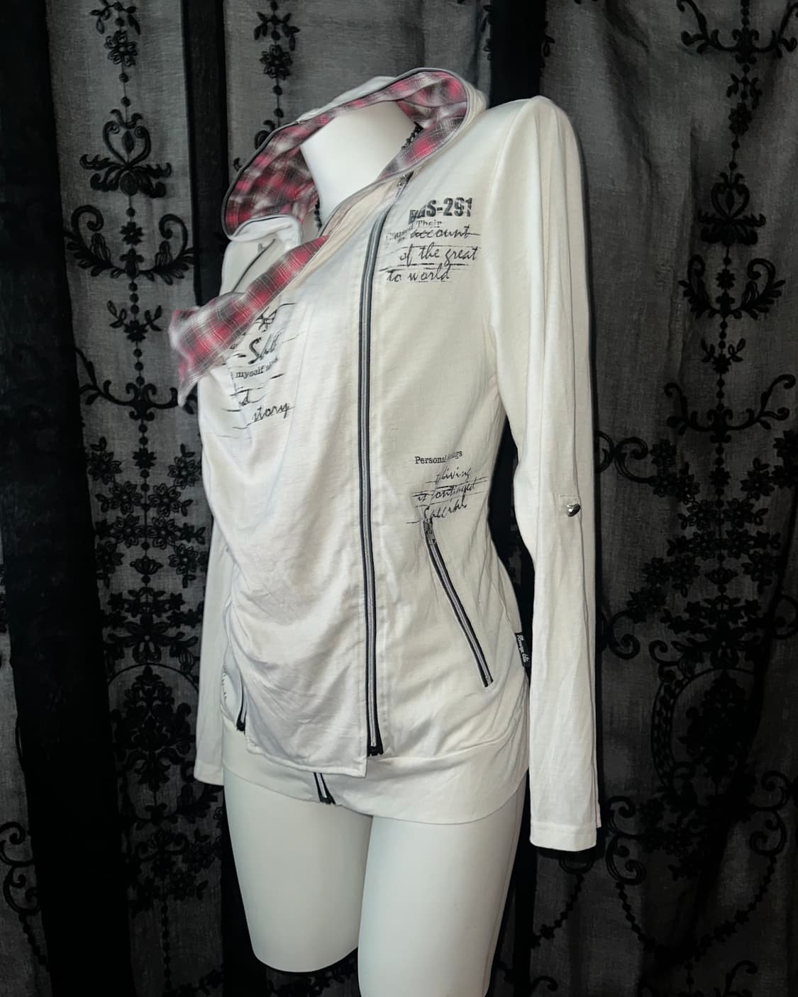 Punk Plaid Long Sleeve Tee 상품이미지4