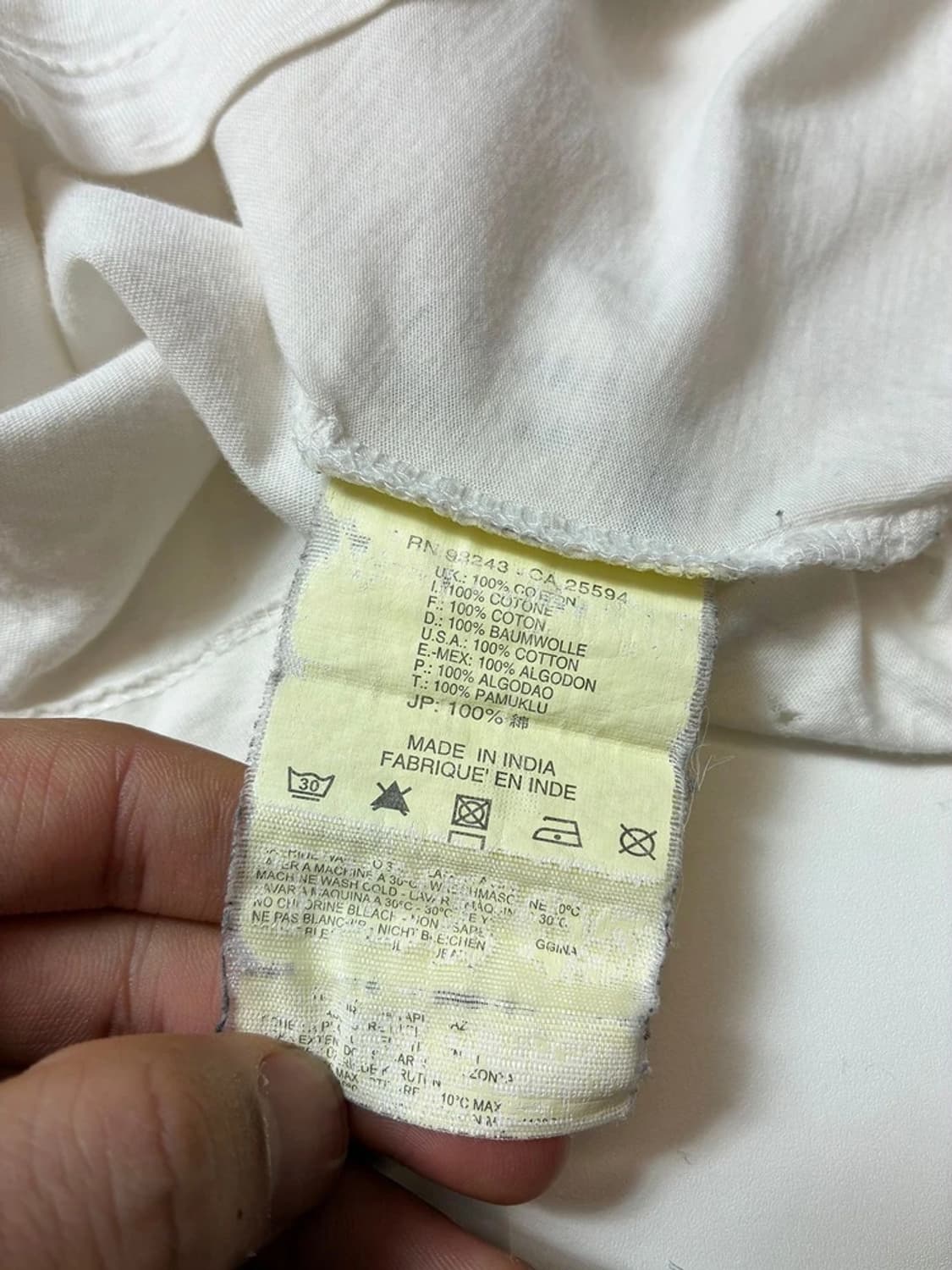 디젤 00's Y2K 옴므 펑크 프린팅 반팔 티셔츠 PN9053 상품이미지8