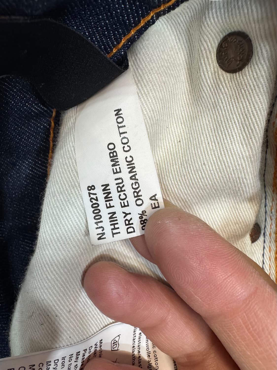 누디진 씬핀 슬림 스트레이트 진 made in ITALY (30)   상품이미지8