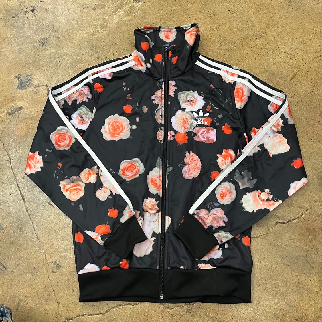 [정품/36] 아디다스 플라워 블랙 트랙탑 자켓 져지 b10 상품이미지2