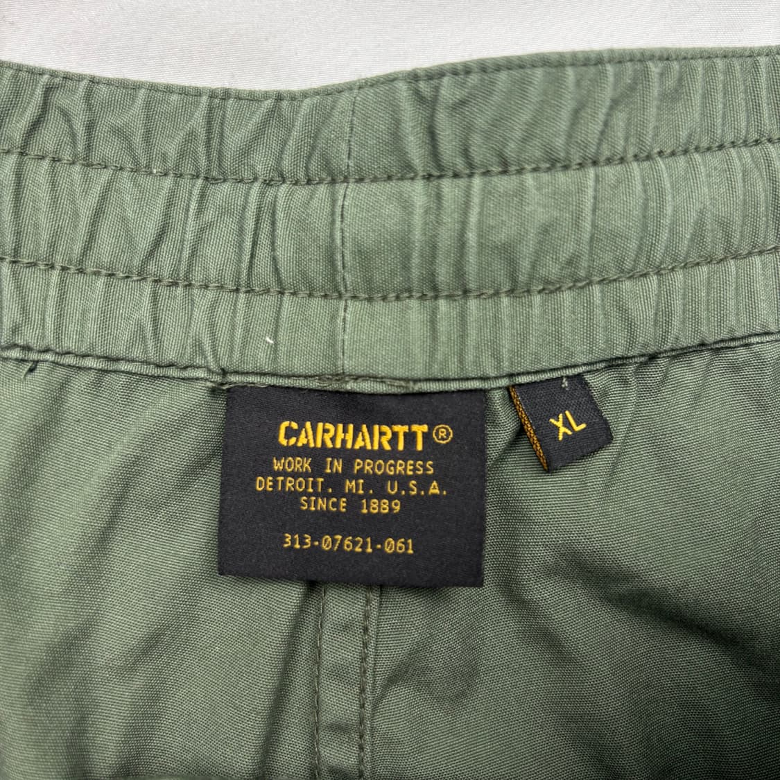 칼하트 Wip 카키 나일론 팬츠 35 inch 상품이미지7