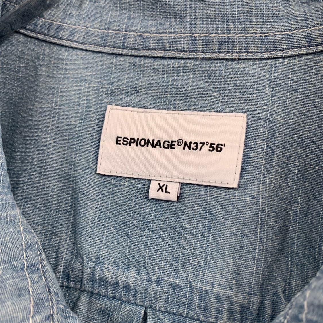 XL 에스피오나지 샴브레이 더블 포켓 워크 반팔 셔츠 상품이미지7