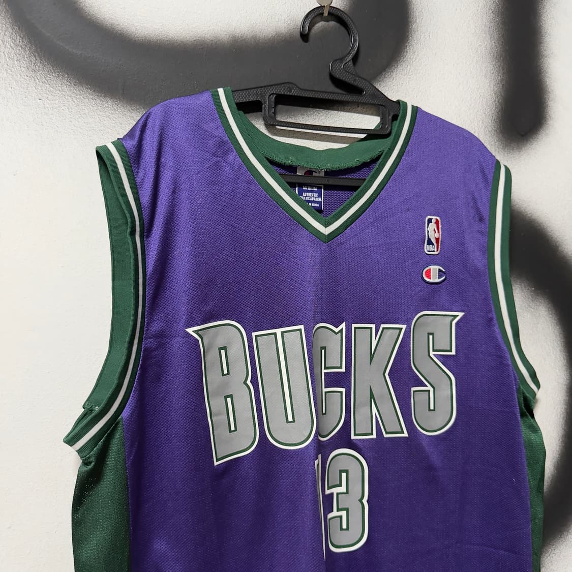 NBA x Champion 밀워키 벅스 던컨 로빈슨 마킹 바스켓볼 나시 상품이미지3