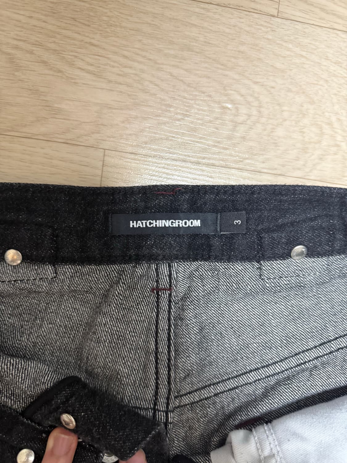 해칭룸 Regular Selvedge Jeans Black  상품이미지4