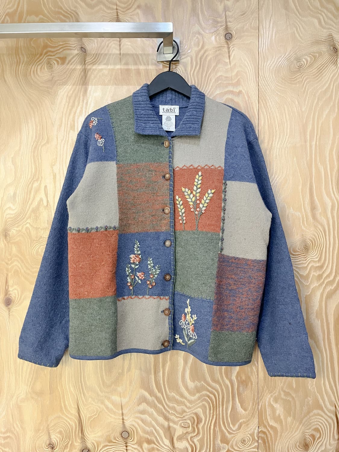 Tabi International 패치워크 울 가디건 상품이미지2