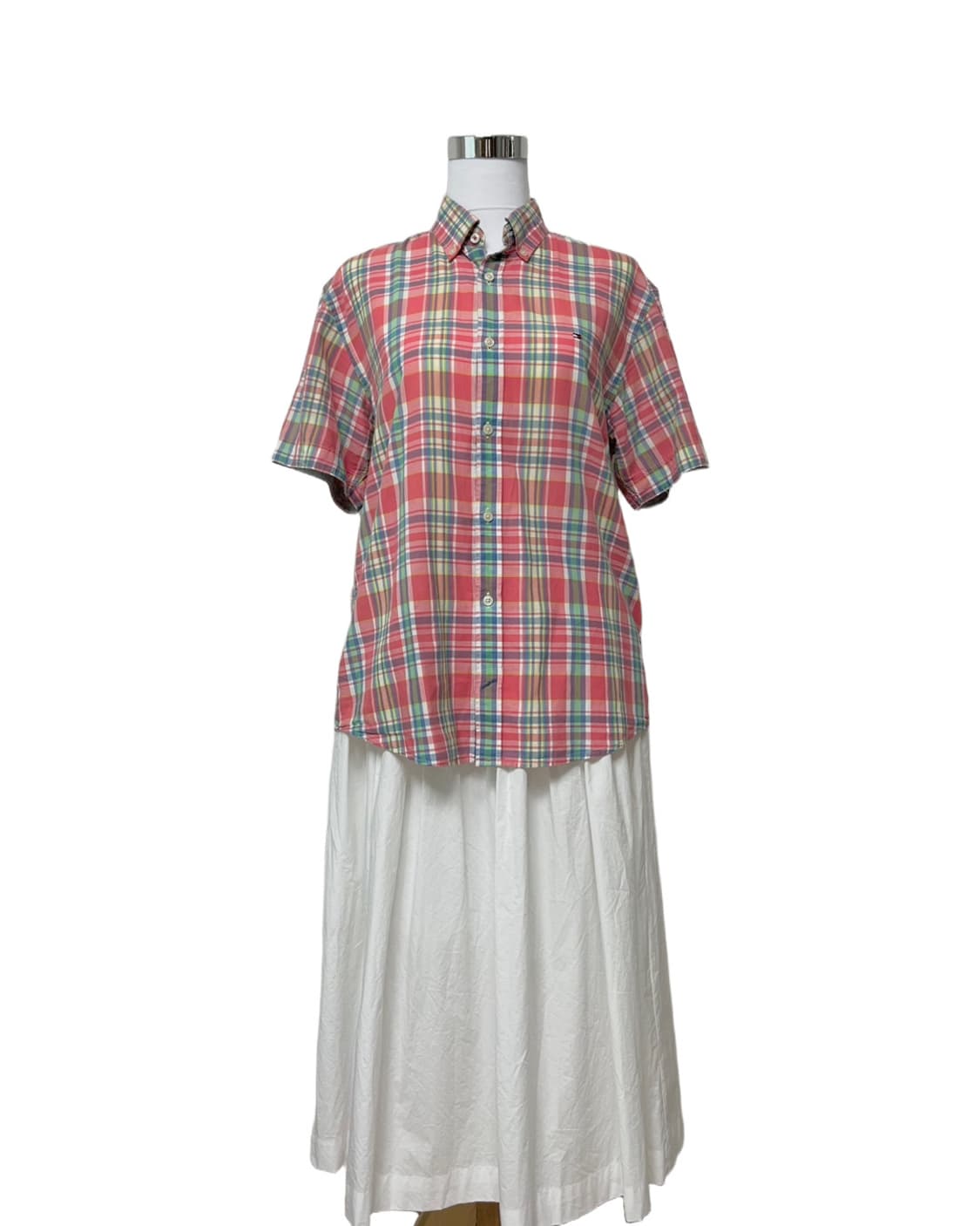 Tommy hilfiger pink check shirt 상품이미지3