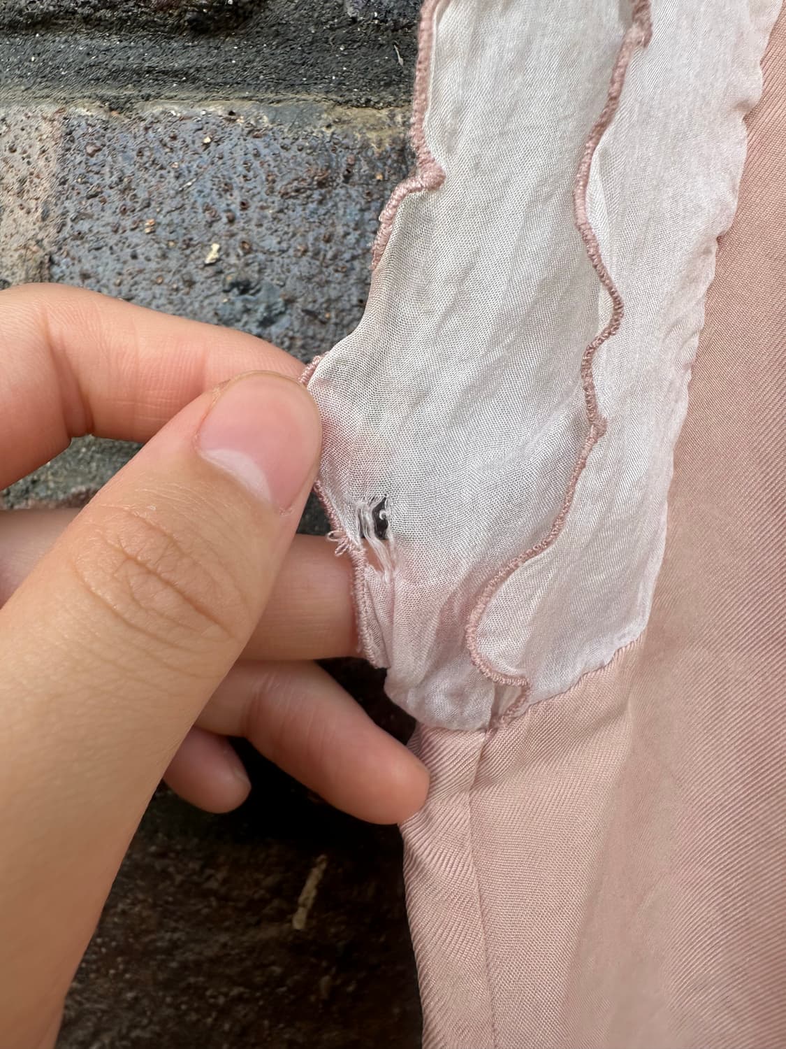 Stella Mccartney 핑크 프릴 슬리브리스 상품이미지5