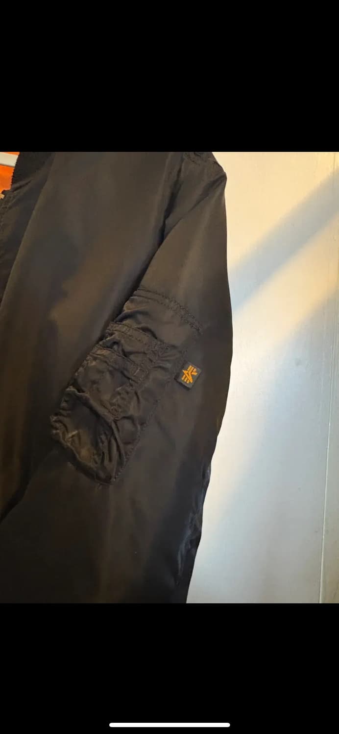 알파인더스트리 ma-1 블랙 S 상품이미지2