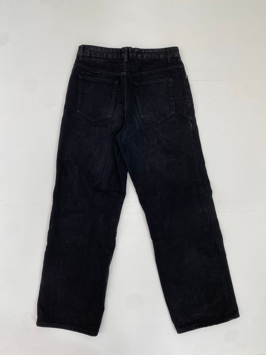 무신사 스탠다드 와이드 데님 블랙 (31) 상품이미지4